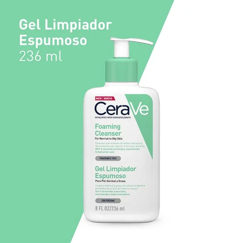 CERAVE GEL LIMPIADOR ESPUMOSO 8 OZ image number null