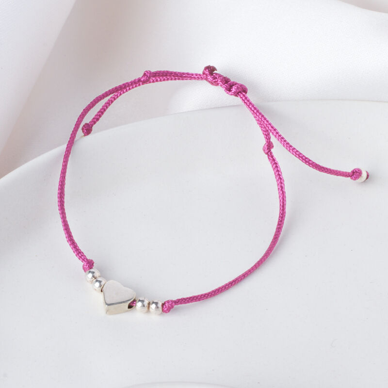 Pulsera Maite De Plata Con Hilo image number null