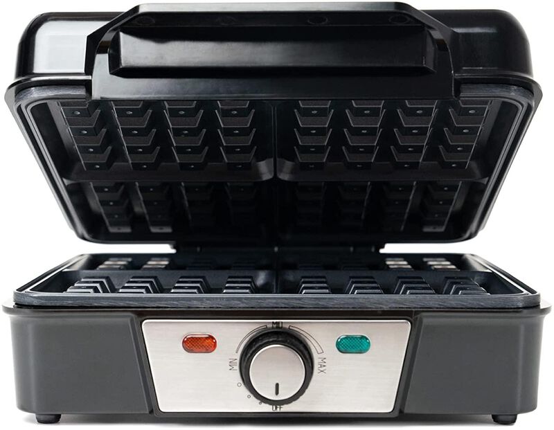 Wafflera Estilo Belga Masterchef Mk-wm-4ss 4 Re... image number null