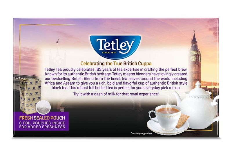 Tetley British Blend T&eacute; Negro Premium 320 Bolsi... image number null