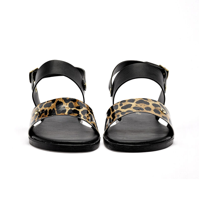 Moramora sandalia piso para mujer negro caf&eacute; co... image number null