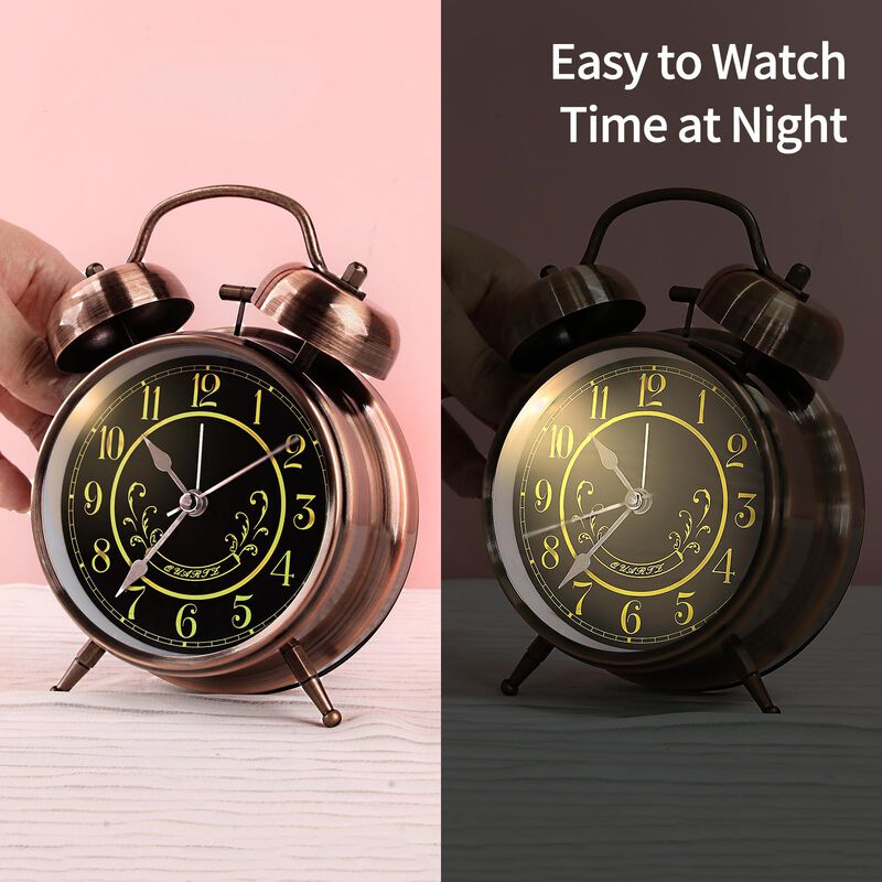Reloj Despertador Pxy De 10 cm Con Luz Nocturna... image number null