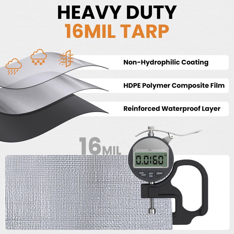Lona Yumatum 3x3 m 16 mil Resistente Impermeabl... image number null