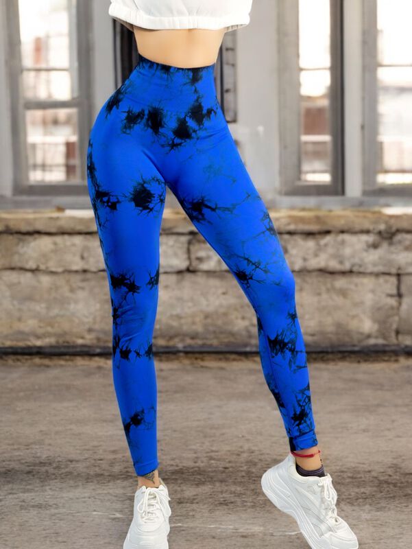 Set De Dos Leggings Deportivos Tie-Dye Mujer pa... image number null