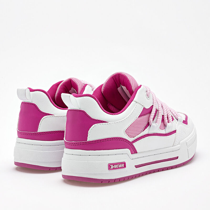 Newk Tenis urbano para mujer blanco rosa image number null