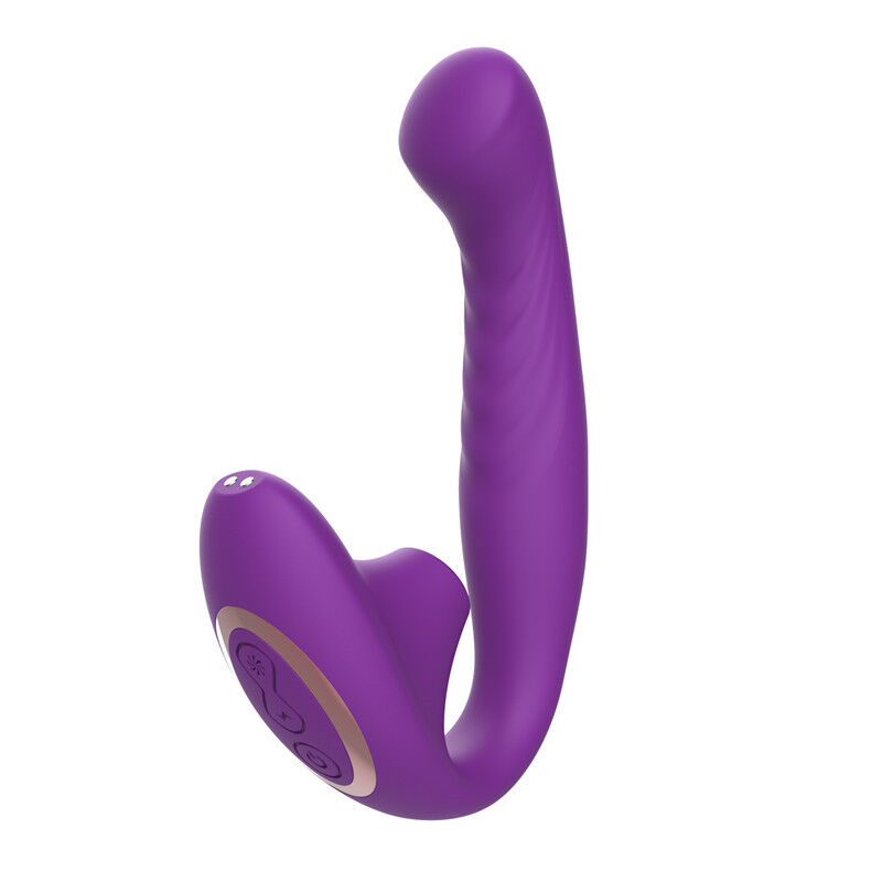 Vibrador Dual Suction Tuti 10Fr 10 Succ Morado image number null