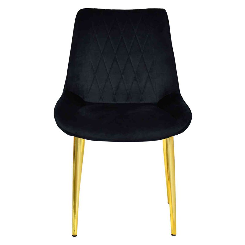 Set 2 Sillas Comedor Tapizadas Terciopelo Elega... image number null