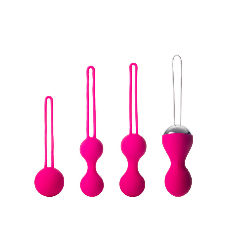 SET DE BOLAS KEGEL CON CONTROL REMOTO ROSA CERE... image number null