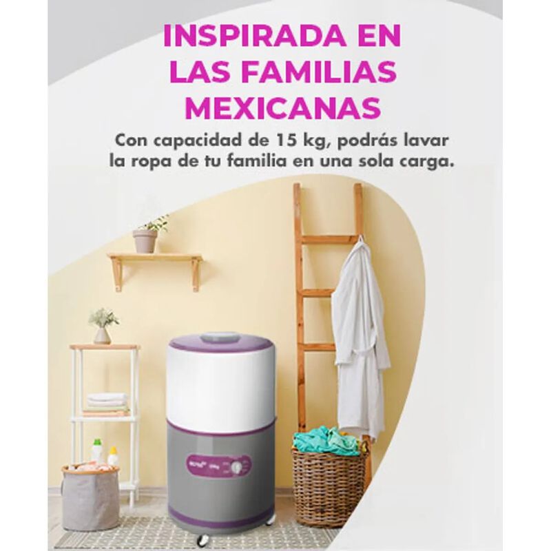 Lavadora Una Tina Acros Gris 22 kg image number null