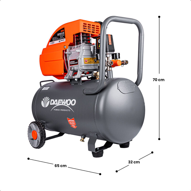 Daewoo Compresor de Aire 50 Litros 2 HP 8 Bar/1... image number null
