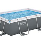 Alberca con estructura cuadrada 2.82x1.96x.84cm con bomba y filtro blanca 1mod