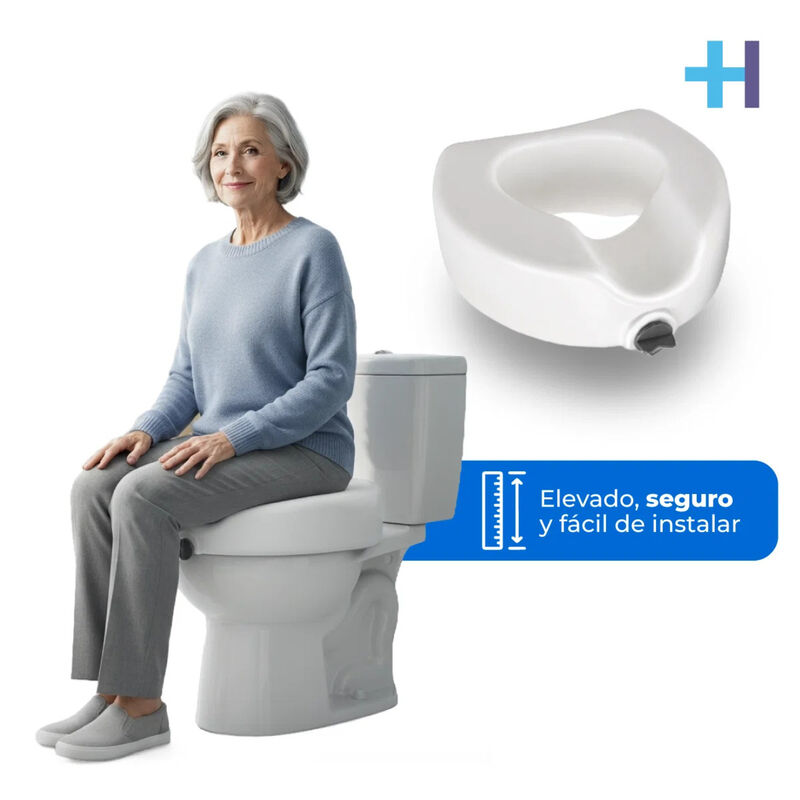Asiento Elevador Wc 12 Cm Antideslizante Resist... image number null
