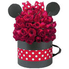 Fancy Minnie con rosas rojas
