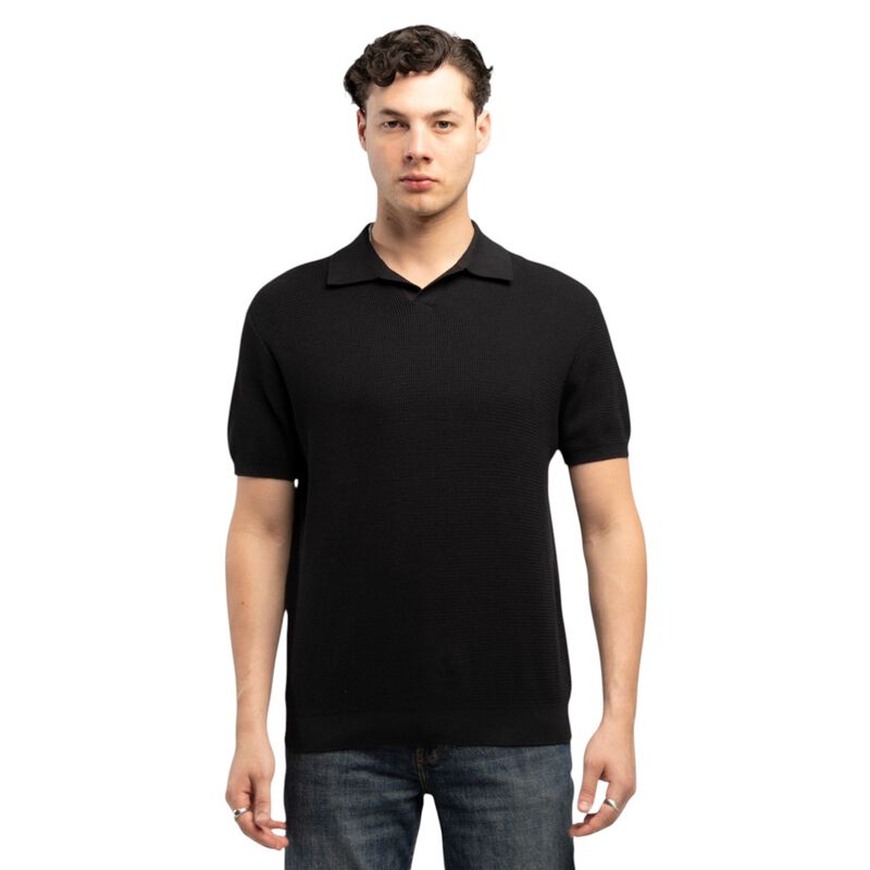 Atlo Playera Tipo Polo Black Para Hombre image number null