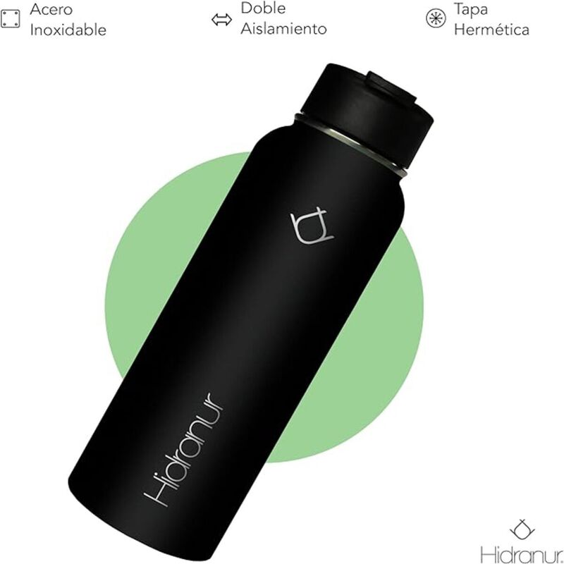 Termo de Acero Inoxidable con 3 tapas 18 Oz Neg... image number null