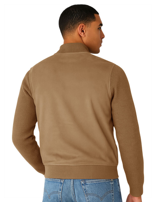 Chamarra Caballero Mangas Y Cuello El&aacute;stico Cas... image number null