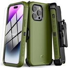 Funda Case MYBAT Maverick clip para iPhone 14 PRO - Verde con mica