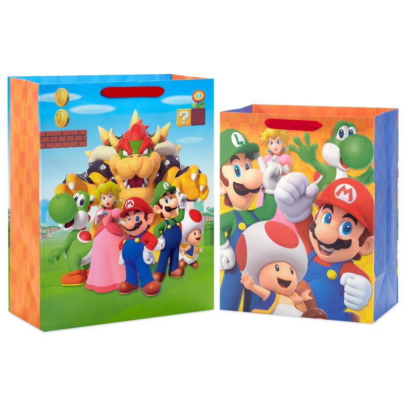 Bolsas De Regalo Hallmark Super Mario 26 &times; 33 c... image number null
