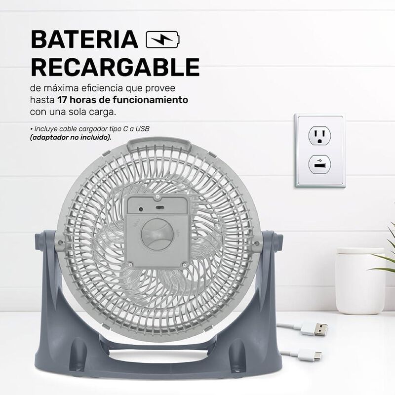 VENTILADOR INALAMBRICO TAURUS AIR2GO 10 PUL 3 V... image number null