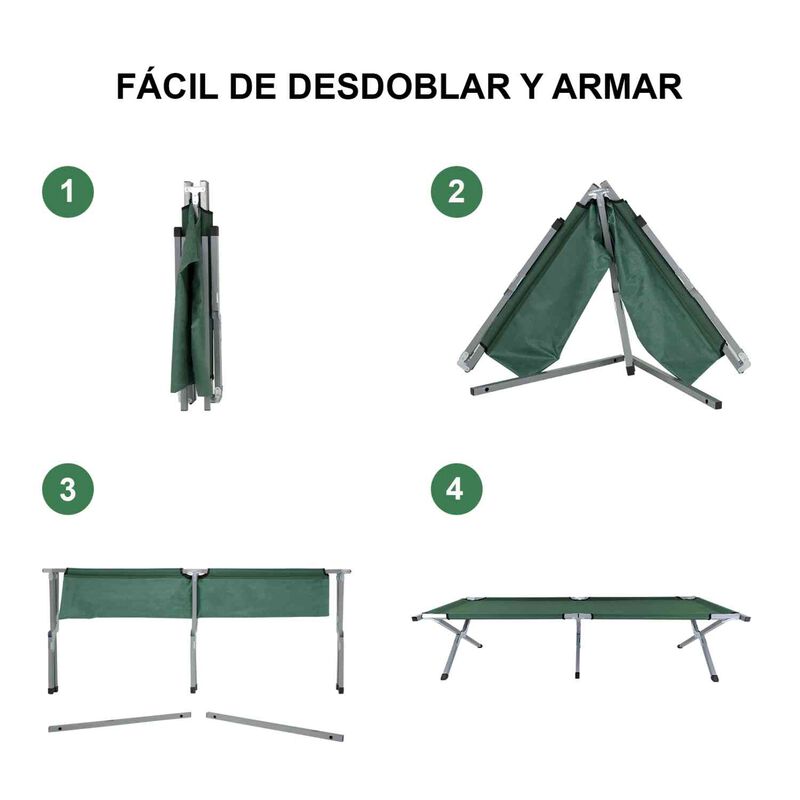 Catre Plegable Acampar Campismo Port&aacute;til 188 X ... image number null