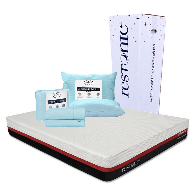 Colch&oacute;n King Size Roll + Almohada Trinity + 1 j... image number null