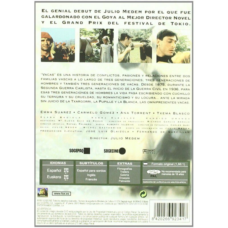 Vacas [dvd] image number null