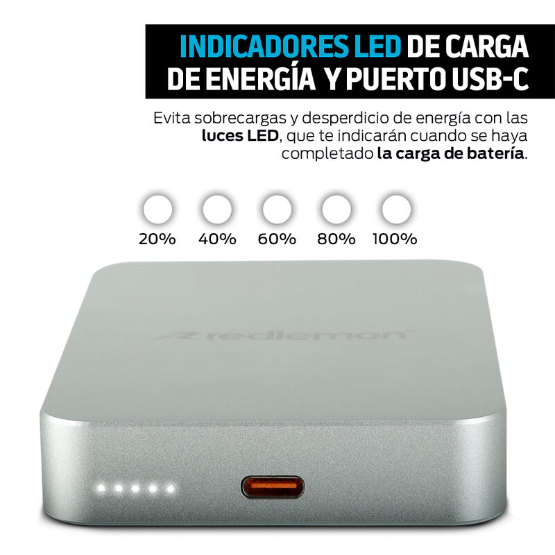 Power Bank Inalámbrico Magnético de 10,000 mAh ... image number null