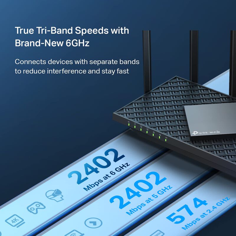 Router Wifi 6e Tp-link Axe5400 Tribanda Archer ... image number null