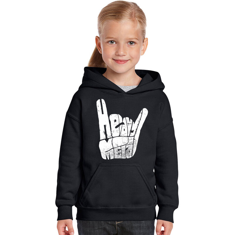 Sudadera Con Capucha Word Art Para Ni&ntilde;a - Heavy... image number null