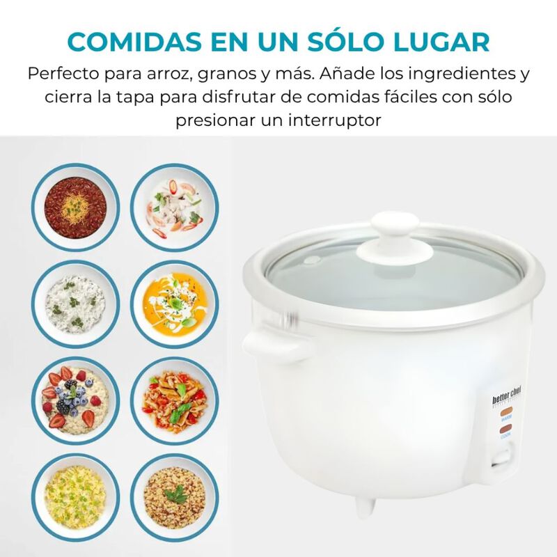 Olla Arrocera Better Chef Vaporera 8 Tazas Arro... image number null