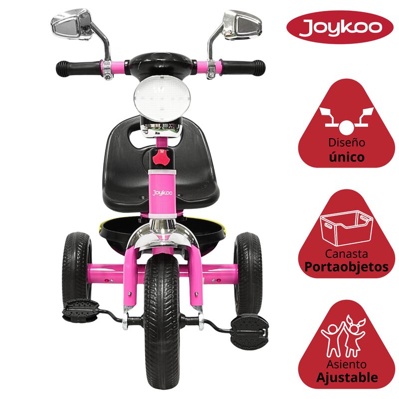 Triciclo para Niños Faro con Luz y Sonido Espej... image number null