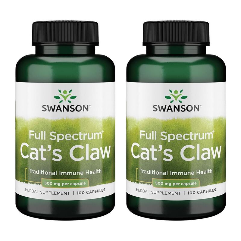 U&ntilde;a De Gato Swanson 100 C&aacute;psulas Pack De 2 image number null