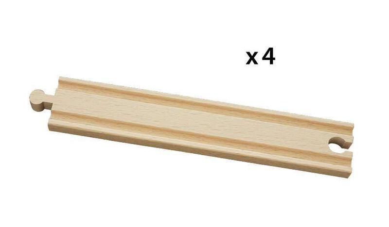 V&iacute;as De Tren De Madera Brio World 33341-4 Pieza... image number null