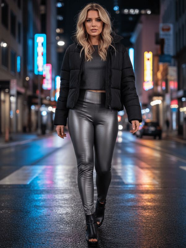 Set de 2 Leggins Moda Elegante LIC-074-PX2 Gris... image number null