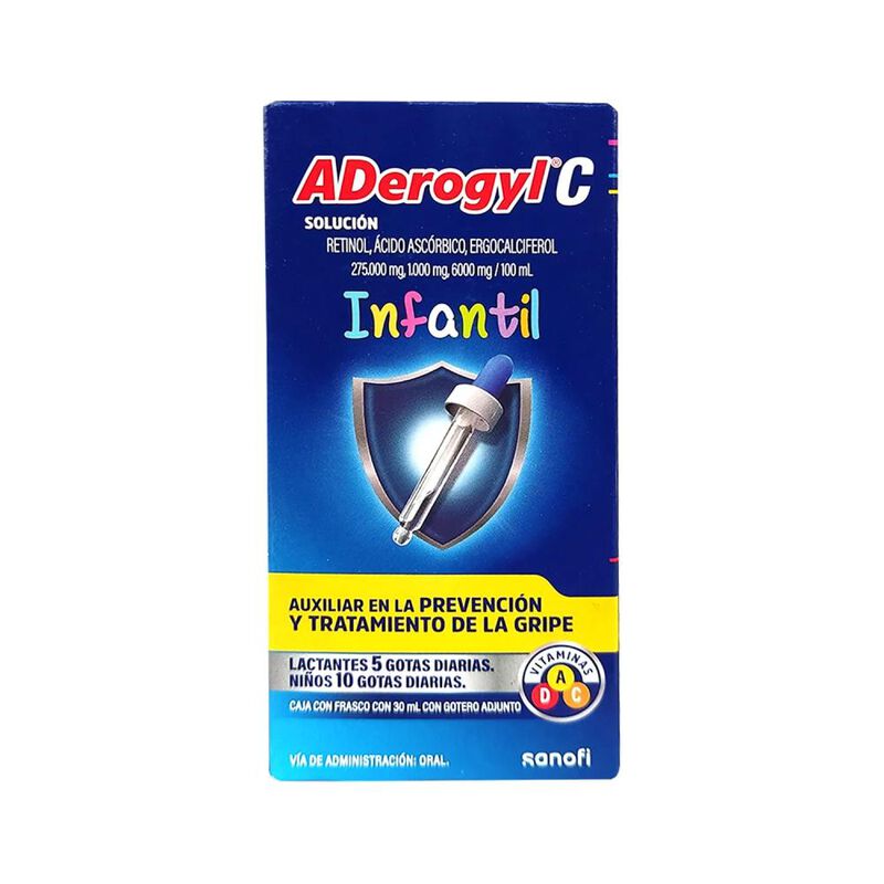Aderogyl C Infantil Vitamina D y C Soluci&oacute;n en ... image number null