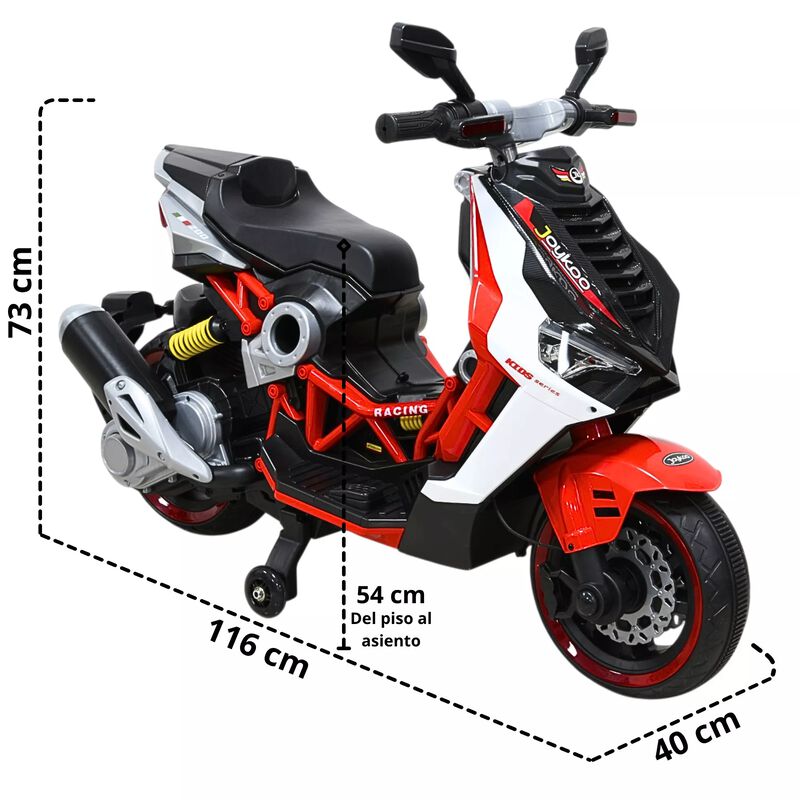 Motocicleta El&eacute;ctrica Montable Para Ni&ntilde;os Luces... image number null