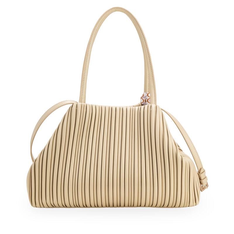 Bolsa Tote Grande Look Blisado Color Beige image number null