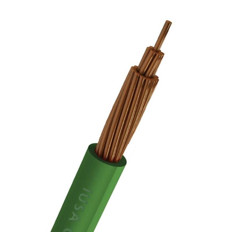 Cable Thhw-ls Rohs Calibre 10 Awg Verde 50m image number null