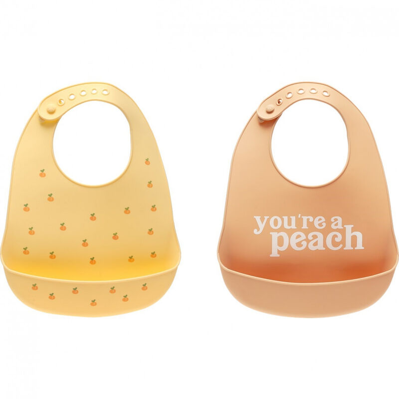 Babero Silic&oacute;n (2 Pzas)  You&acute;Re A Peach image number null