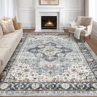 Alfombra Loongrug 178x254 Cm Lavable Boho Vintage Azul