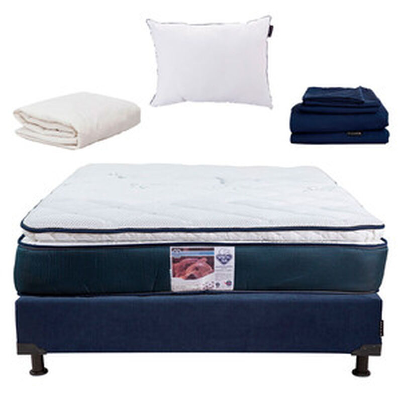 Colchón Queen Size Spring Air Mónaco+Sábanas Di... image number null