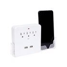 Igoto Am11 Multicontacto Triple Con Usb Y Entrada Para Cel || Paquete de 5 piezas