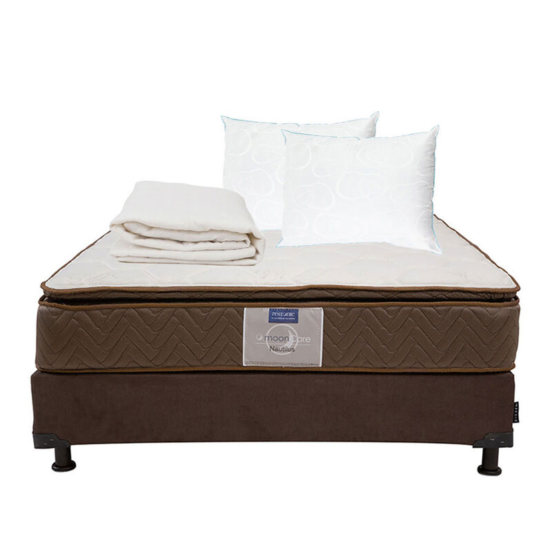 Colch&oacute;n Matrimonial Restonic Nautilus + Box Dic... image number null