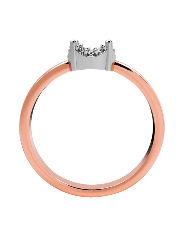 Anillo de Compromiso en Oro de 10K con Circonia... image number null