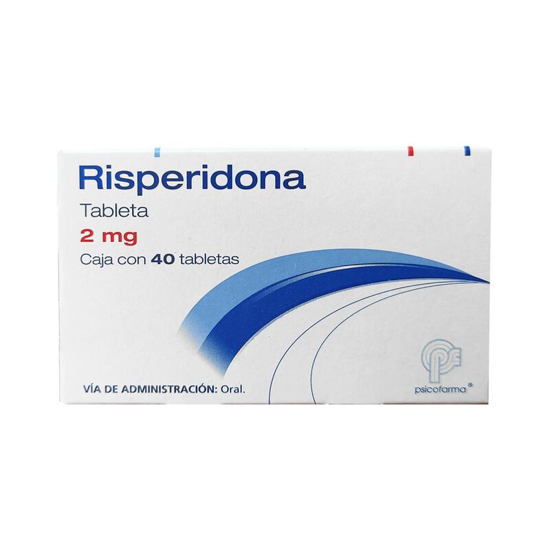 Risperidona 2mg 40 Tabletas image number null