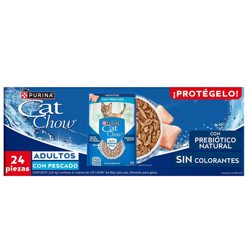 Alimento H&uacute;medo Para Gato Cat Chow Adulto 85gr ... image number null