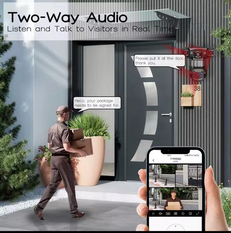 Camara de seguridad triple lente image number null