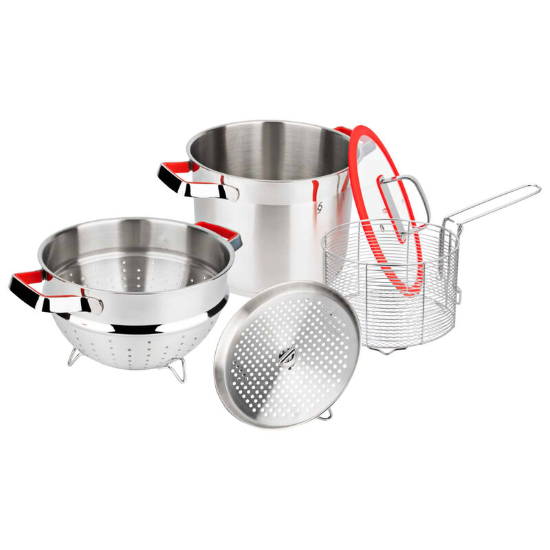 Set De Olla Multifunción De Acero Inox 5 Pzs Bo... image number null