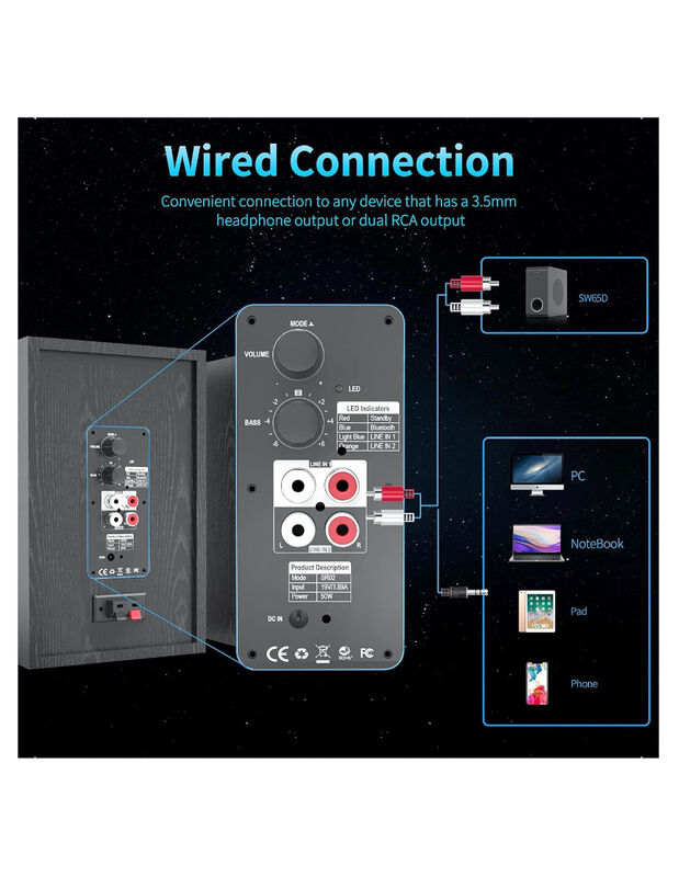 Bocinas Bluetooth 5.0 Bestisan Sr02 Negro image number null