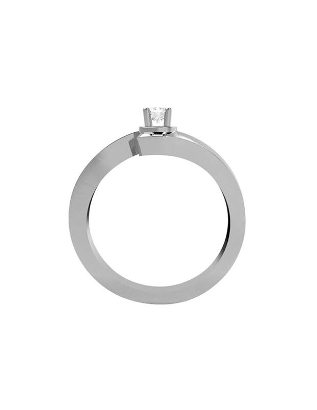 Anillo de Compromiso en Oro de 14K con Circonia... image number null